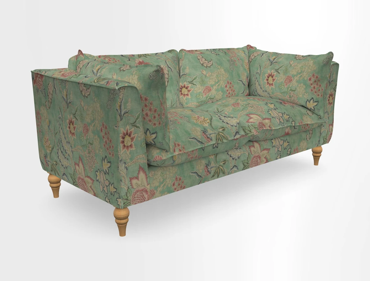 Aysgarth 3 Seater Sofa in Furrow Stripe Broad and Furrow Stripe Narrow Sunflower
