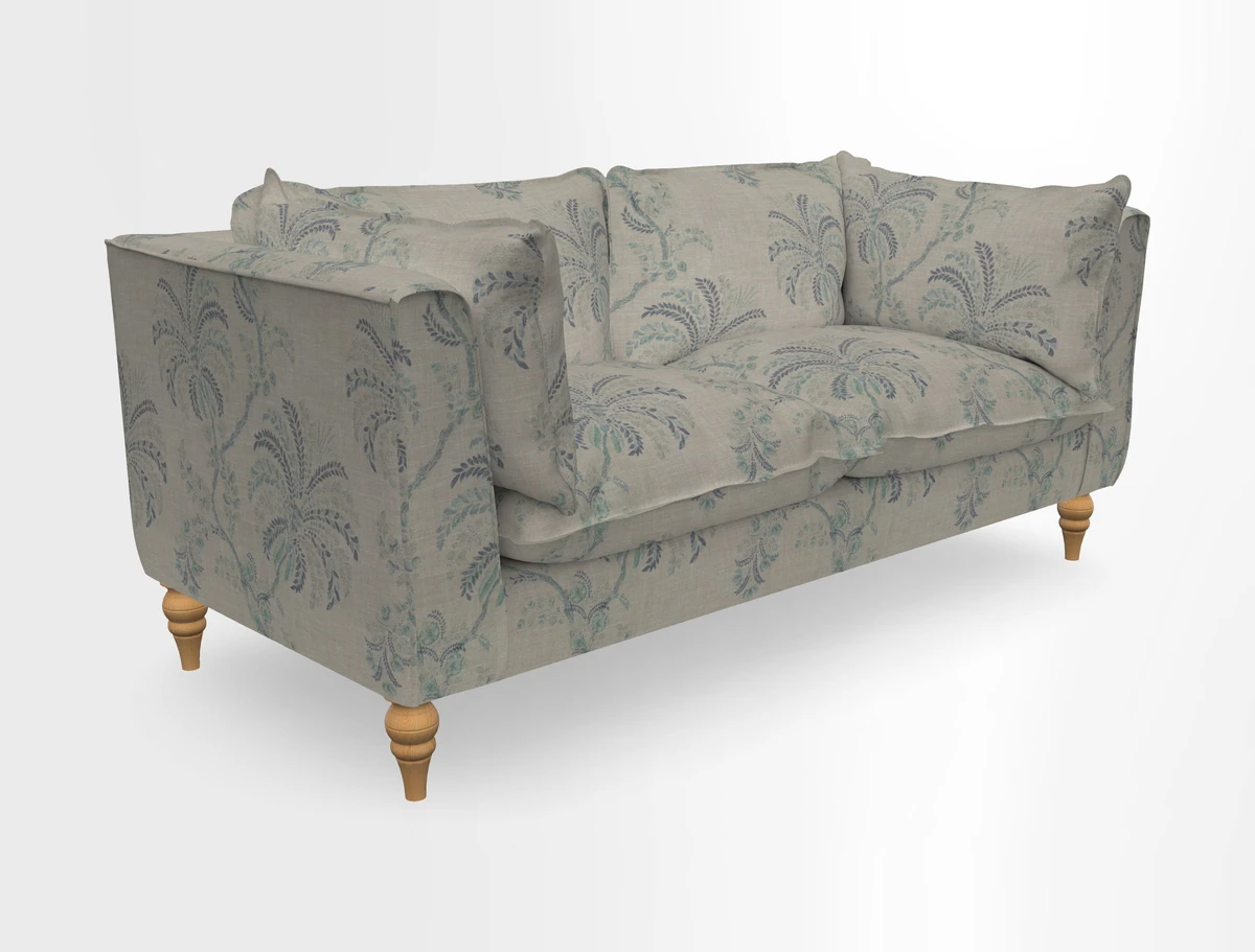 Aysgarth 3 Seater Sofa in Furrow Stripe Broad and Furrow Stripe Narrow Sunflower