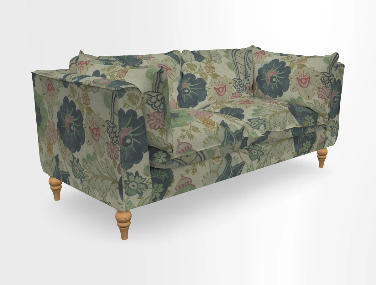 Aysgarth 3 Seater Sofa in Furrow Stripe Broad and Furrow Stripe Narrow Sunflower
