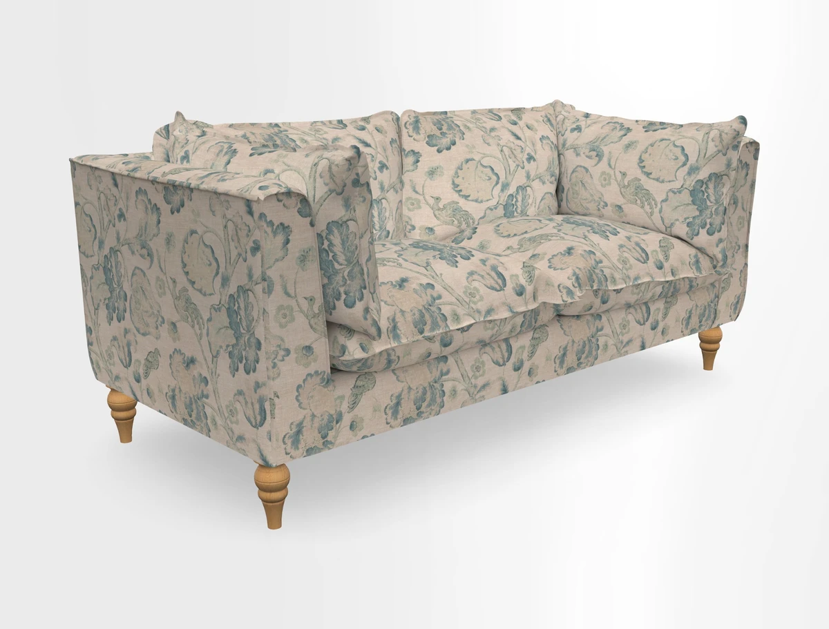 Aysgarth 3 Seater Sofa in Furrow Stripe Broad and Furrow Stripe Narrow Sunflower