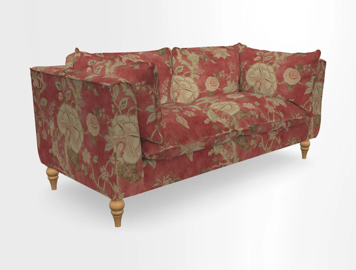Aysgarth 3 Seater Sofa in Furrow Stripe Broad and Furrow Stripe Narrow Sunflower