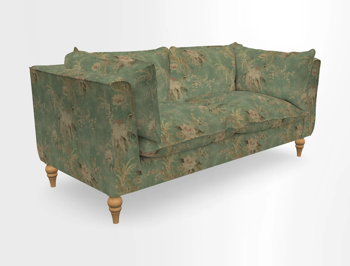 Aysgarth 3 Seater Sofa in Furrow Stripe Broad and Furrow Stripe Narrow Sunflower