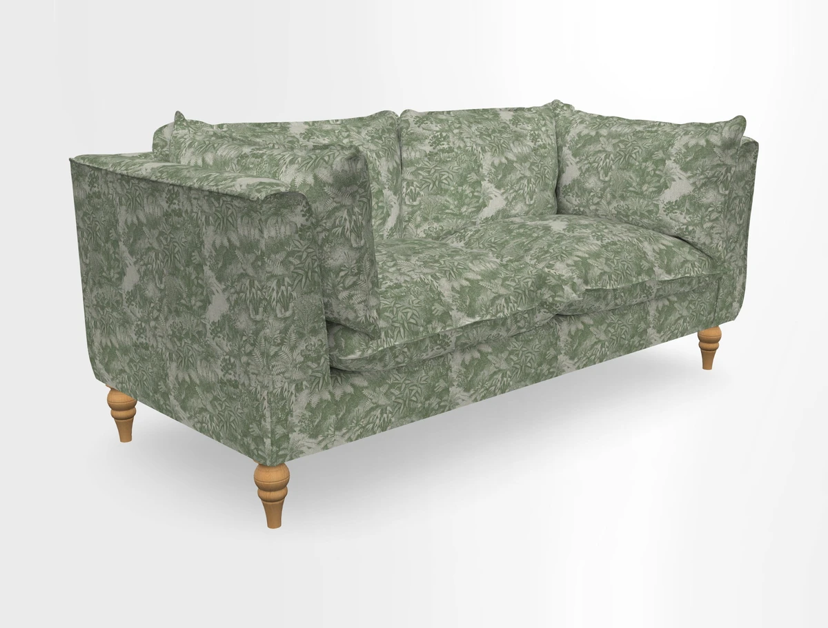Aysgarth 3 Seater Sofa in Furrow Stripe Broad and Furrow Stripe Narrow Sunflower