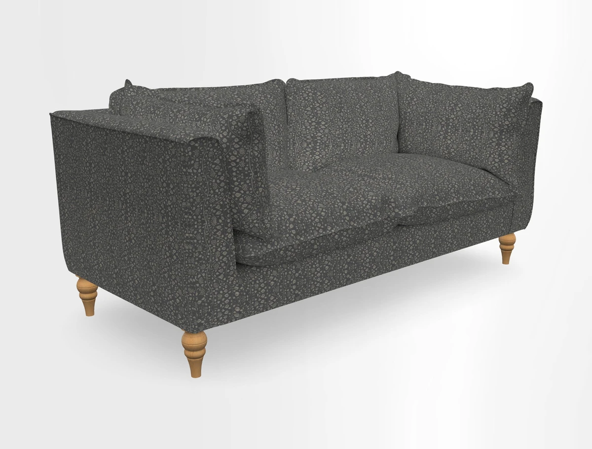 Aysgarth 3 Seater Sofa in Furrow Stripe Broad and Furrow Stripe Narrow Sunflower