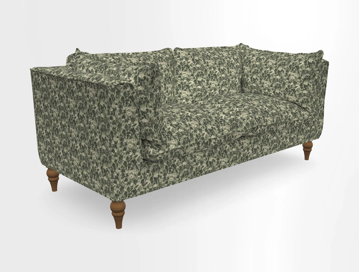Aysgarth 3 Seater Sofa in Furrow Stripe Broad and Furrow Stripe Narrow Sunflower