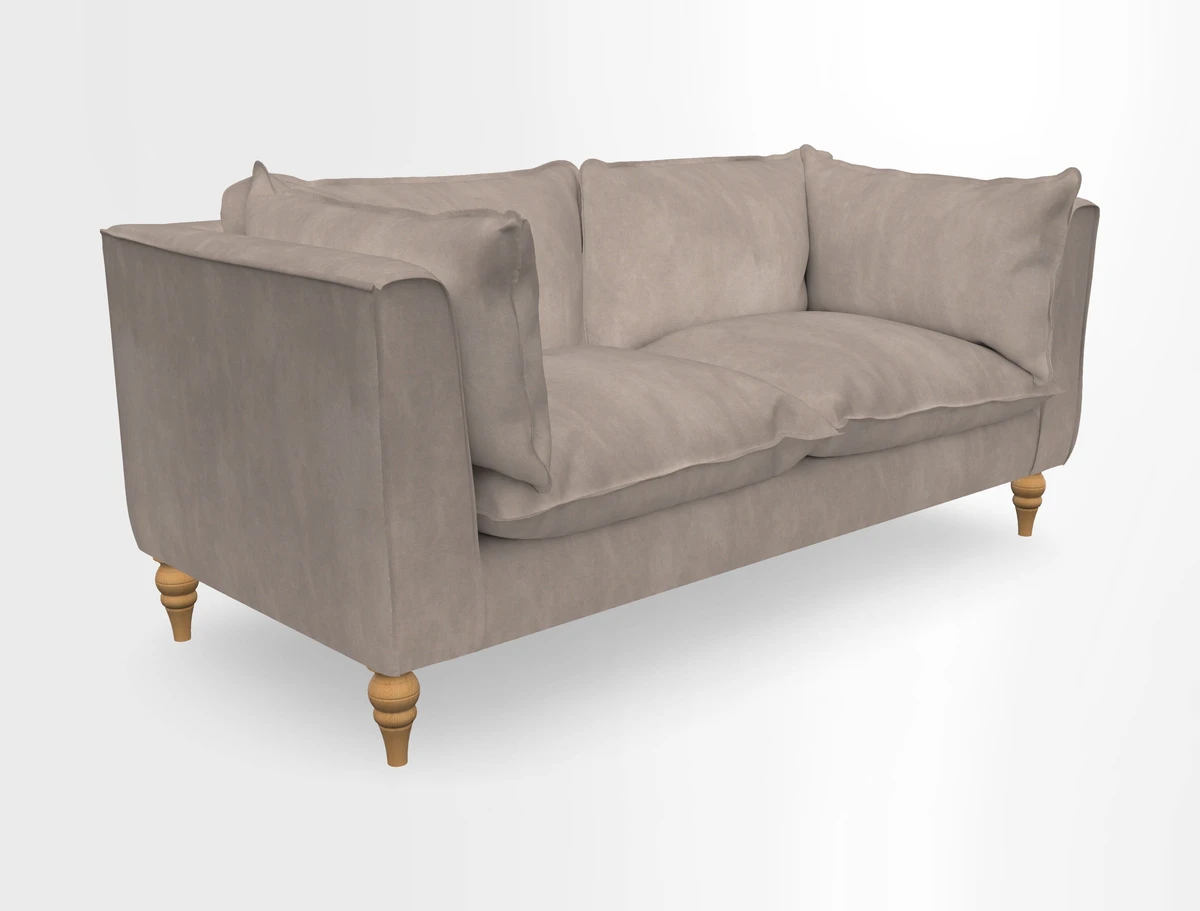 Aysgarth 3 Seater Sofa in Furrow Stripe Broad and Furrow Stripe Narrow Sunflower