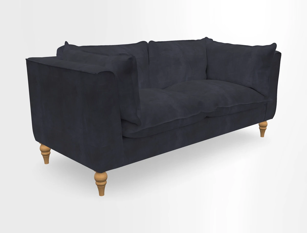 Aysgarth 3 Seater Sofa in Furrow Stripe Broad and Furrow Stripe Narrow Sunflower