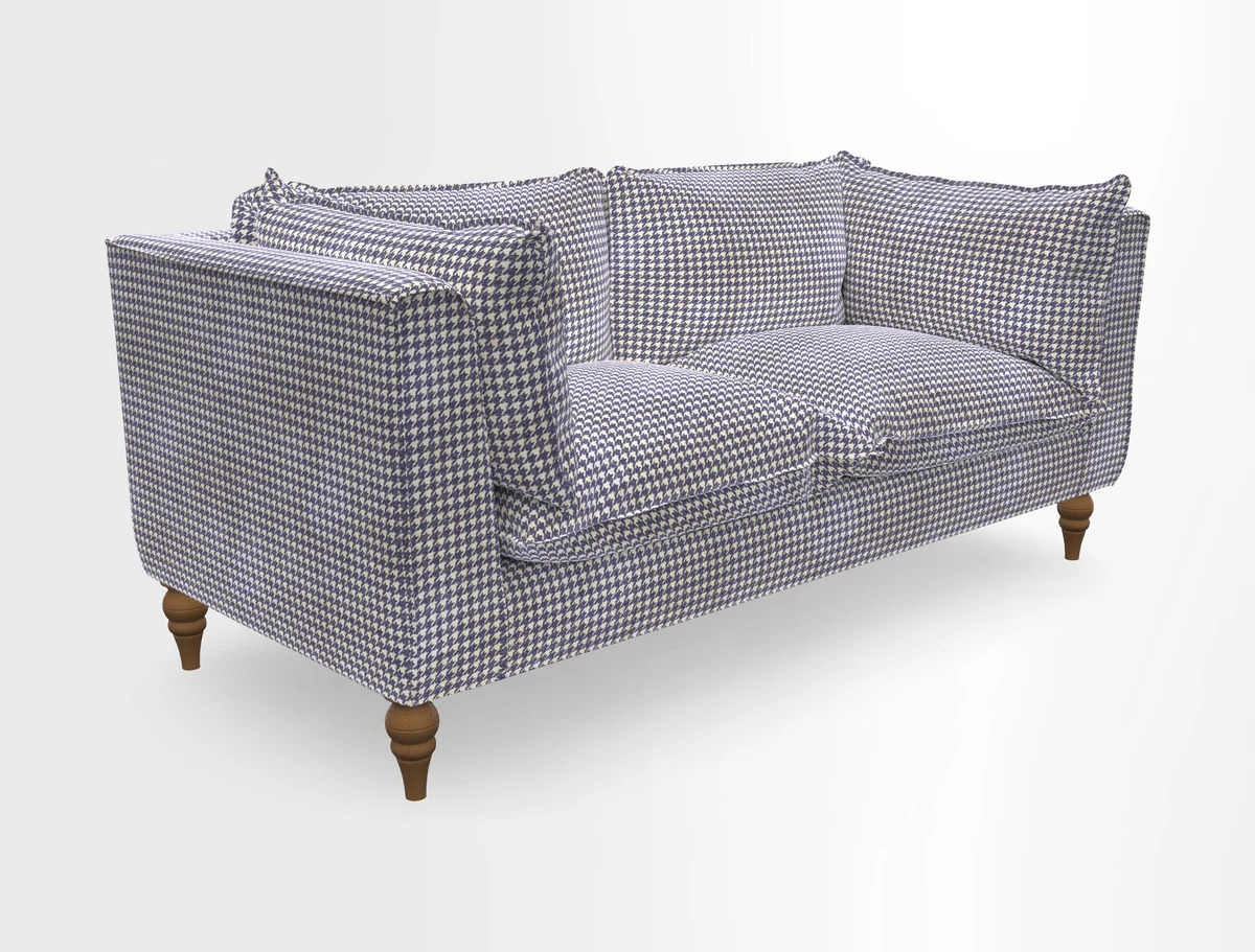 Aysgarth 3 Seater Sofa in Furrow Stripe Broad and Furrow Stripe Narrow Sunflower