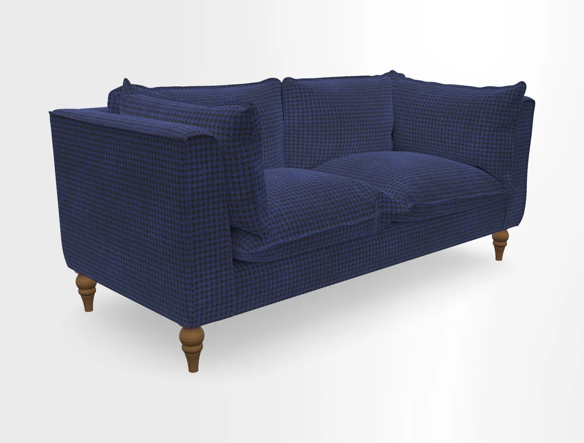 Aysgarth 3 Seater Sofa in Furrow Stripe Broad and Furrow Stripe Narrow Sunflower