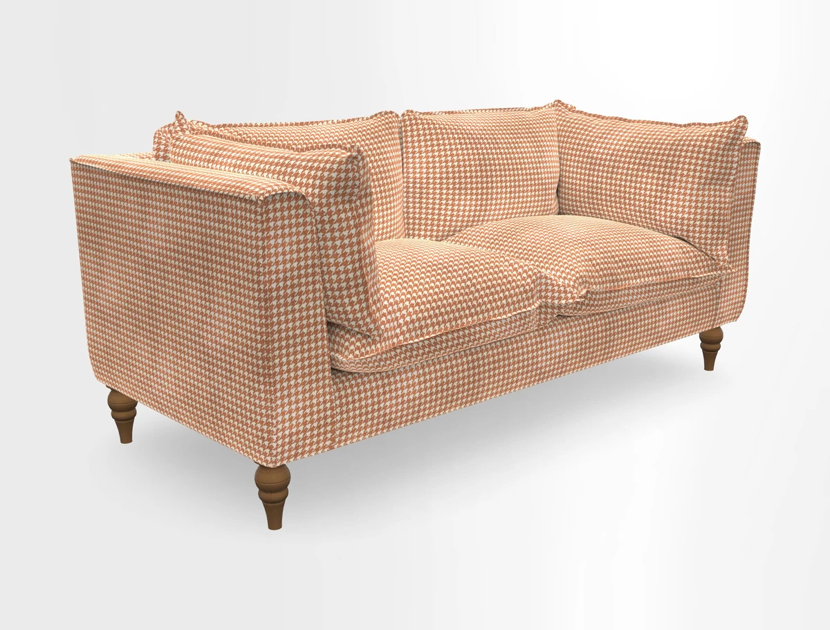 Aysgarth 3 Seater Sofa in Furrow Stripe Broad and Furrow Stripe Narrow Sunflower
