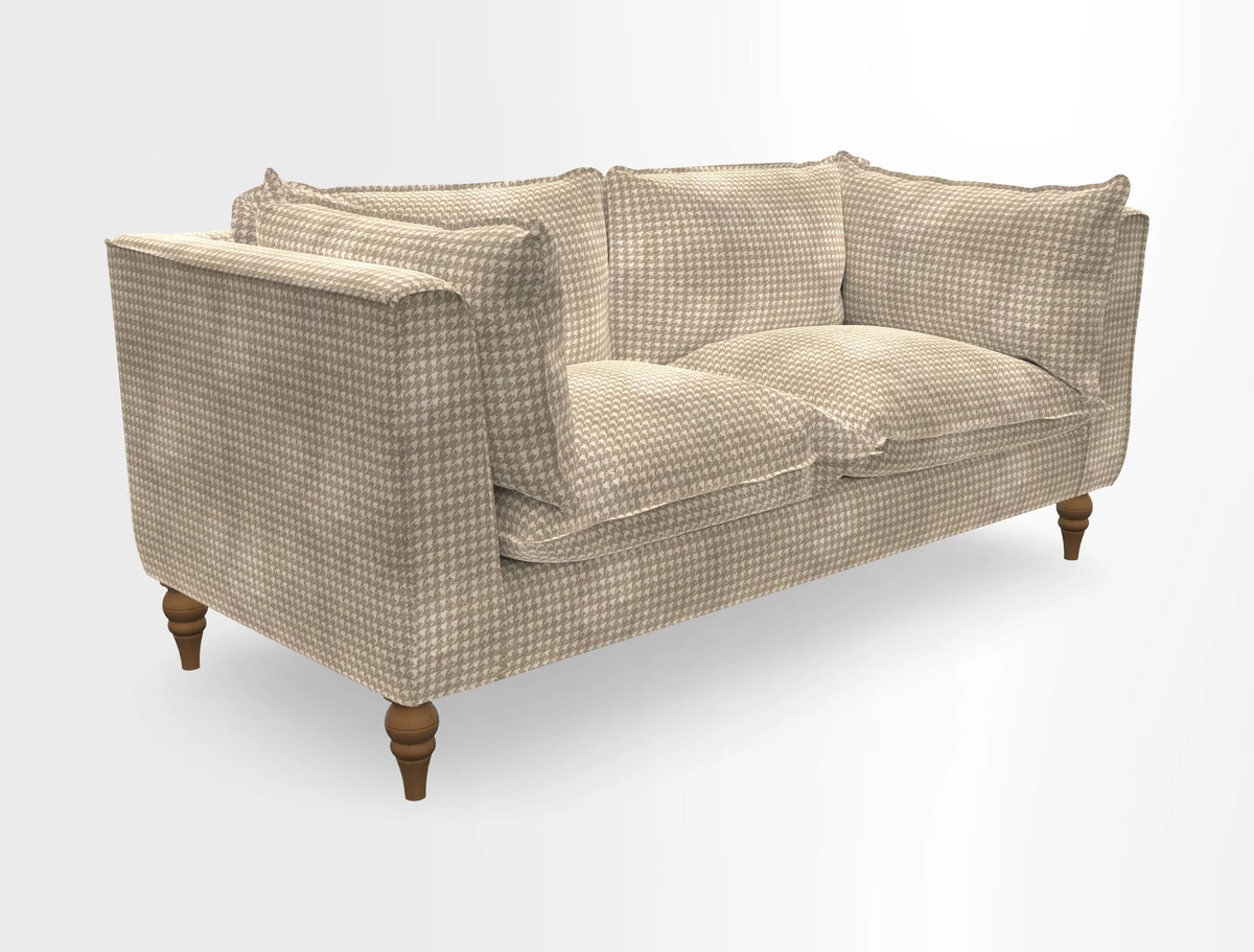 Aysgarth 3 Seater Sofa in Furrow Stripe Broad and Furrow Stripe Narrow Sunflower