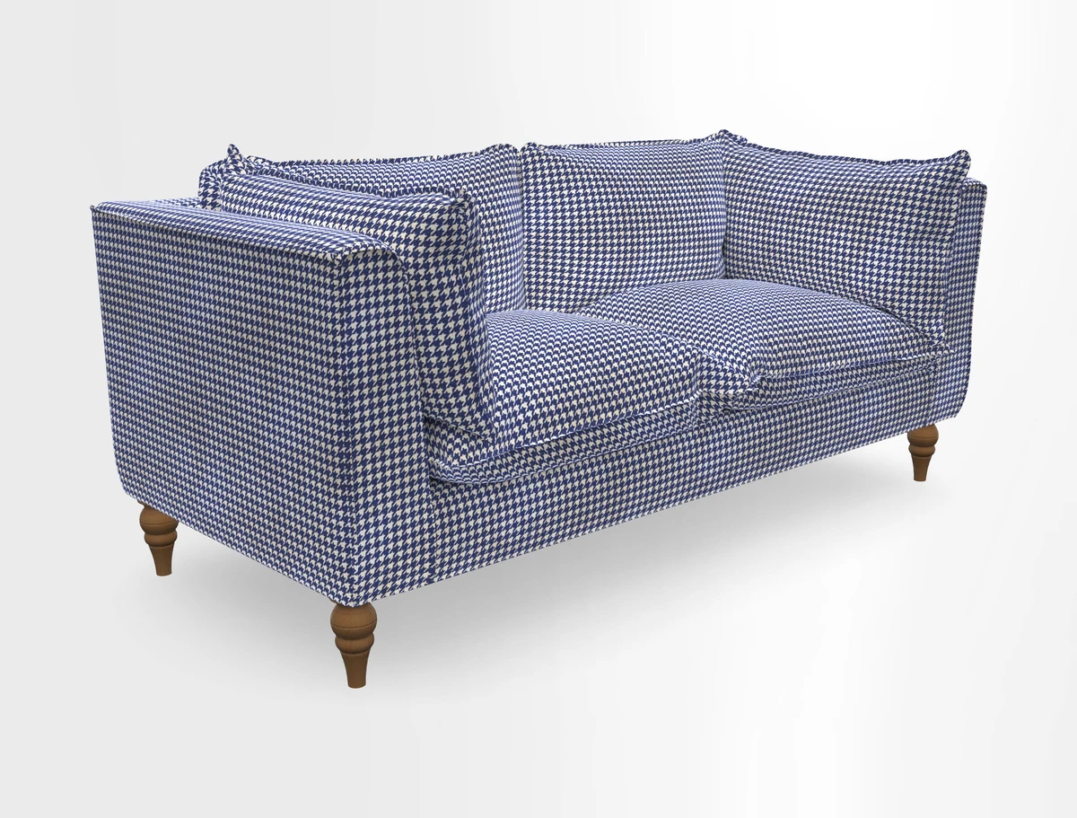 Aysgarth 3 Seater Sofa in Furrow Stripe Broad and Furrow Stripe Narrow Sunflower