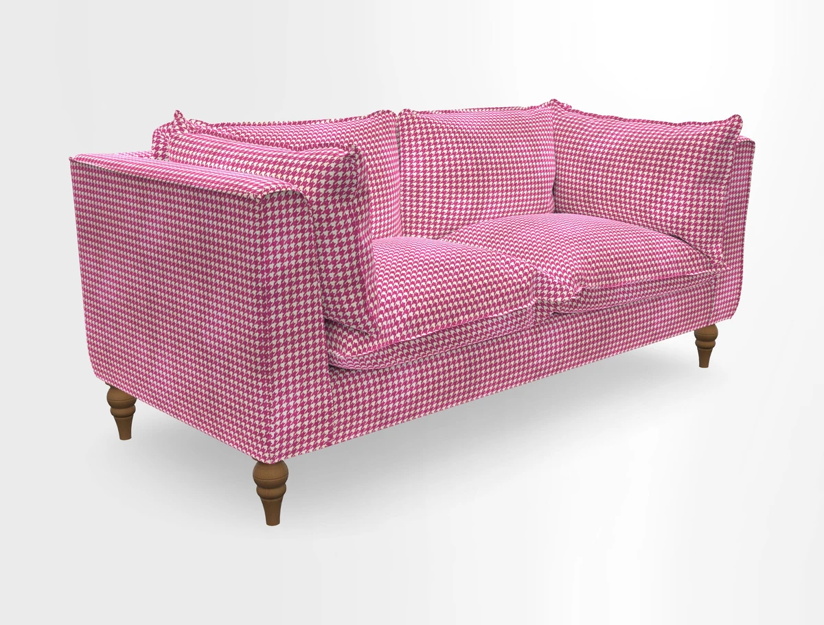 Aysgarth 3 Seater Sofa in Furrow Stripe Broad and Furrow Stripe Narrow Sunflower