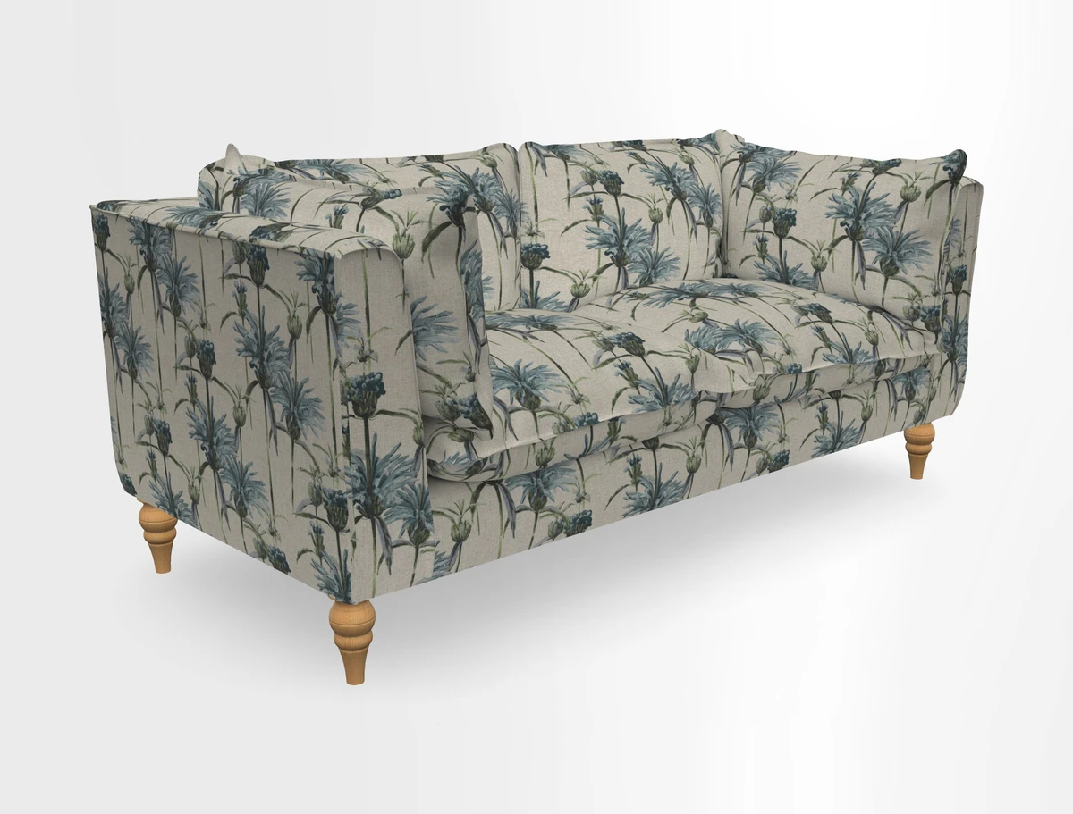 Aysgarth 3 Seater Sofa in Furrow Stripe Broad and Furrow Stripe Narrow Sunflower