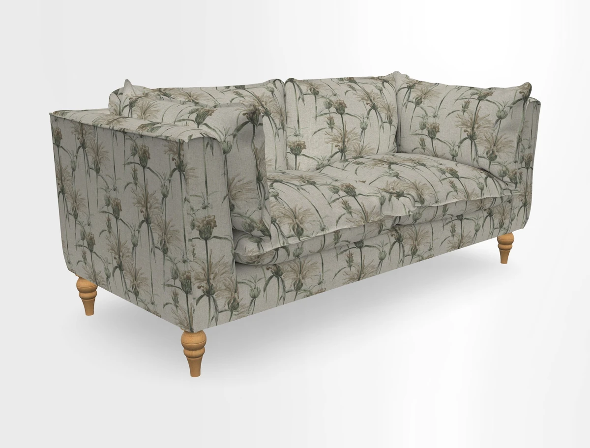 Aysgarth 3 Seater Sofa in Furrow Stripe Broad and Furrow Stripe Narrow Sunflower