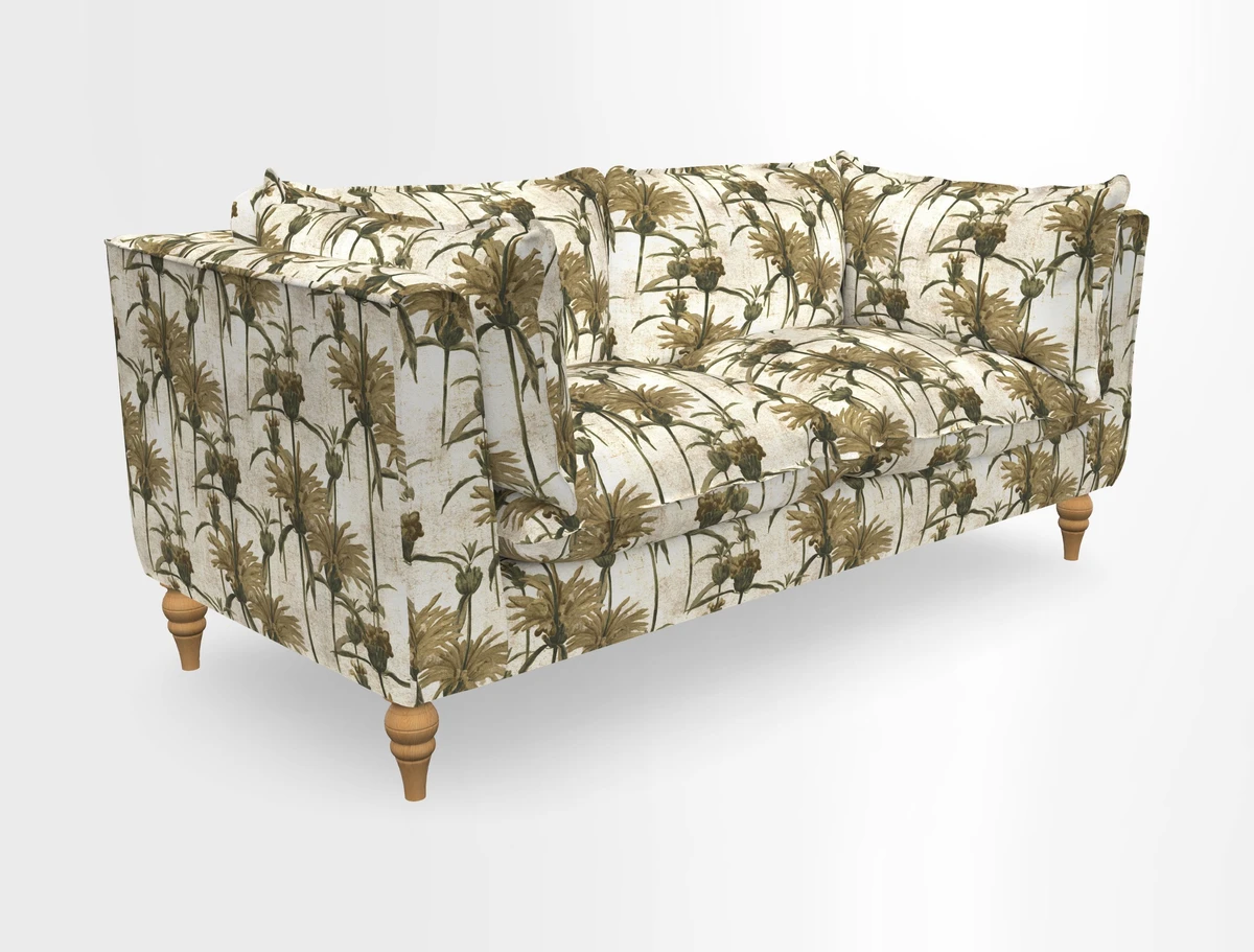 Aysgarth 3 Seater Sofa in Furrow Stripe Broad and Furrow Stripe Narrow Sunflower