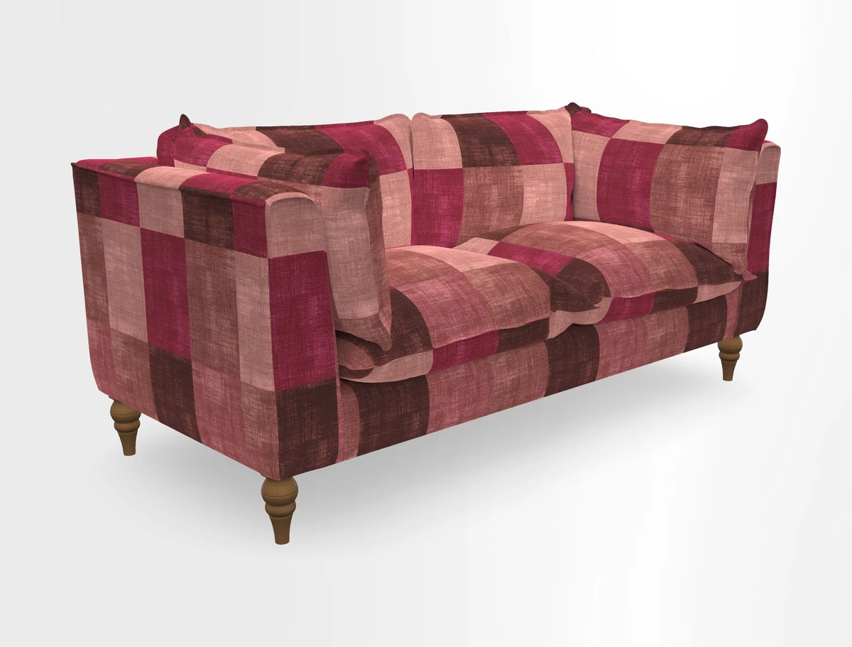 Aysgarth 3 Seater Sofa in Furrow Stripe Broad and Furrow Stripe Narrow Sunflower