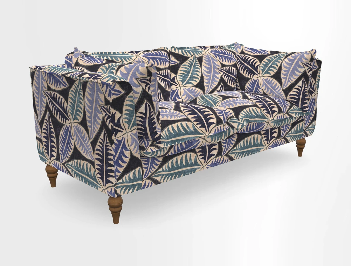 Aysgarth 3 Seater Sofa in Furrow Stripe Broad and Furrow Stripe Narrow Sunflower