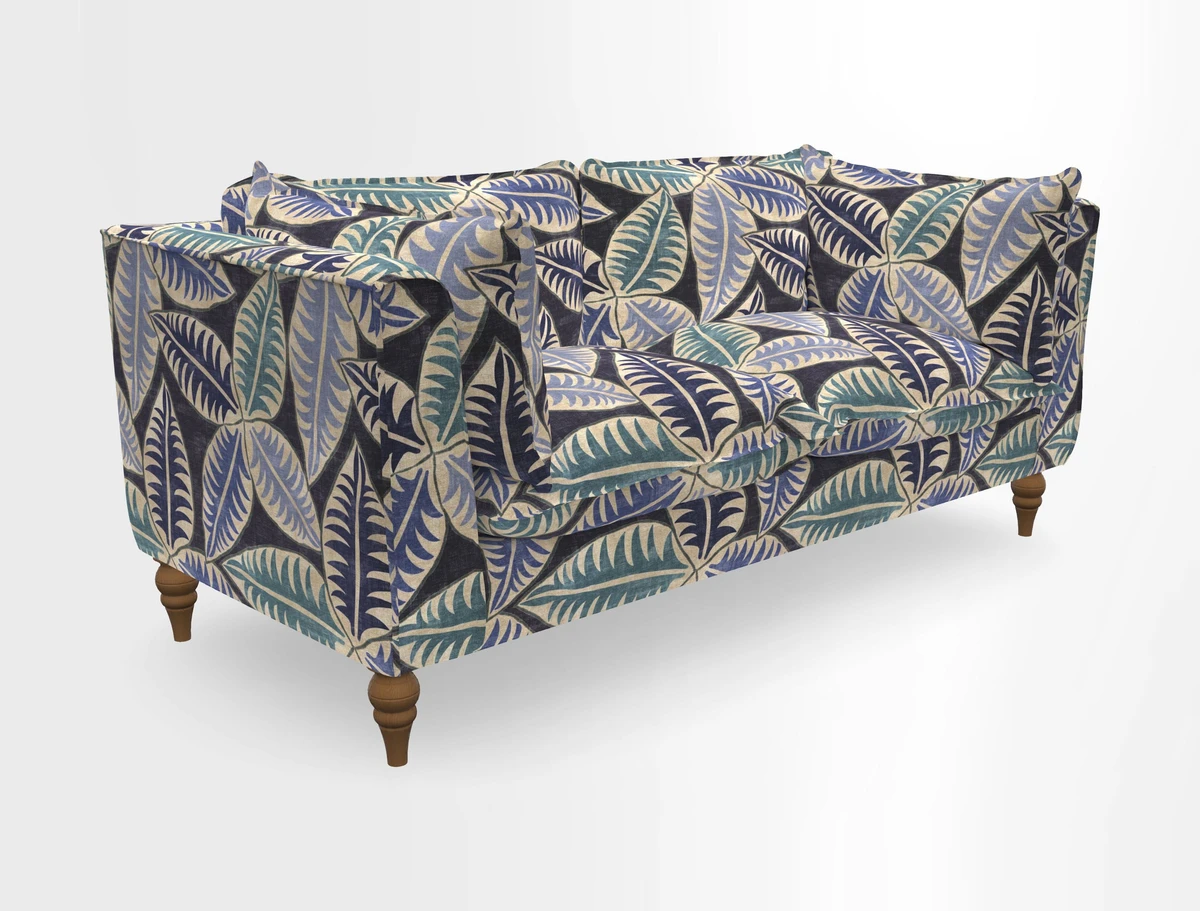 Aysgarth 3 Seater Sofa in Furrow Stripe Broad and Furrow Stripe Narrow Sunflower