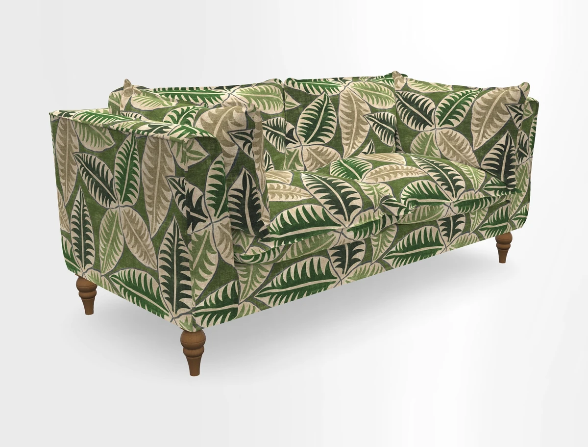 Aysgarth 3 Seater Sofa in Furrow Stripe Broad and Furrow Stripe Narrow Sunflower