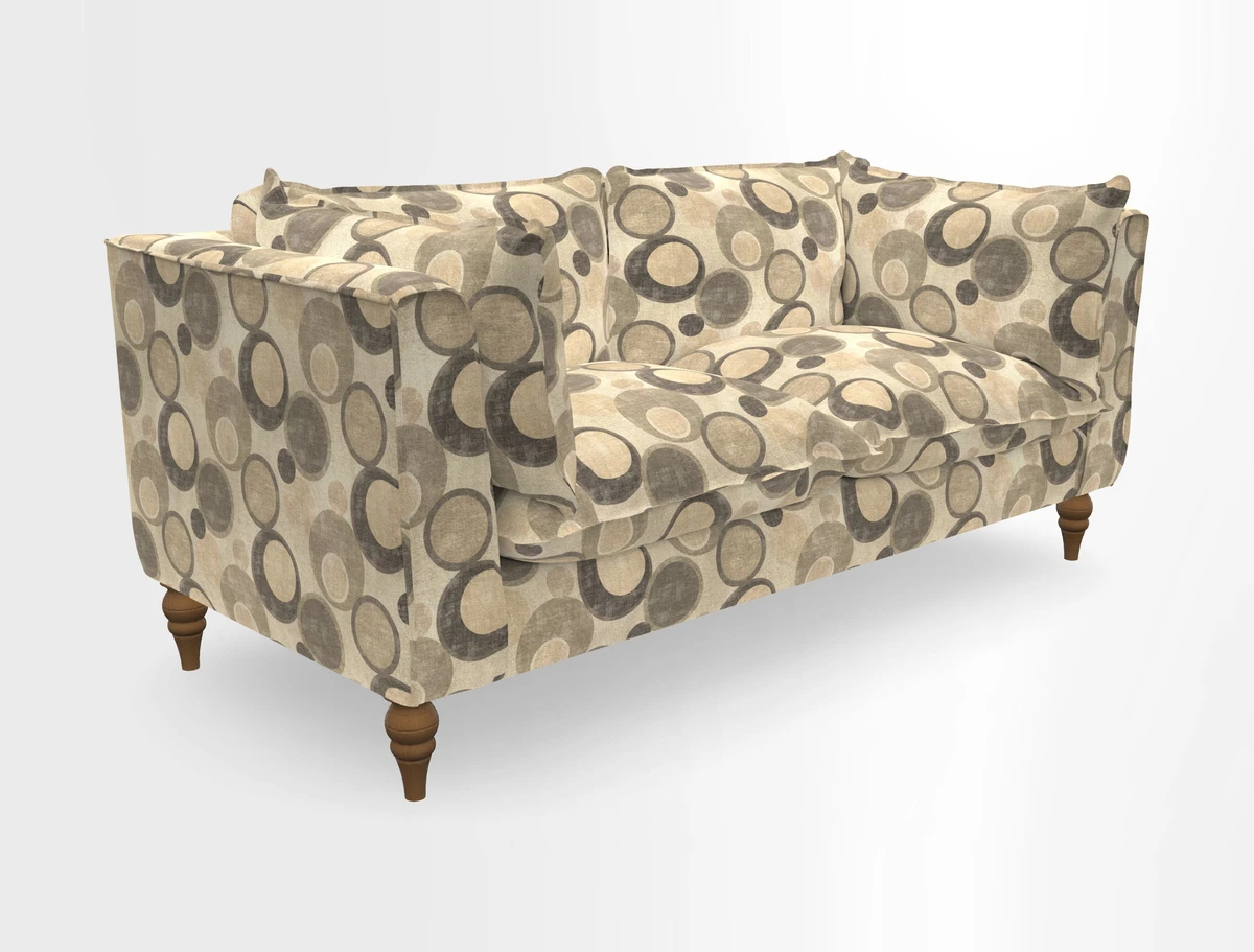 Aysgarth 3 Seater Sofa in Furrow Stripe Broad and Furrow Stripe Narrow Sunflower