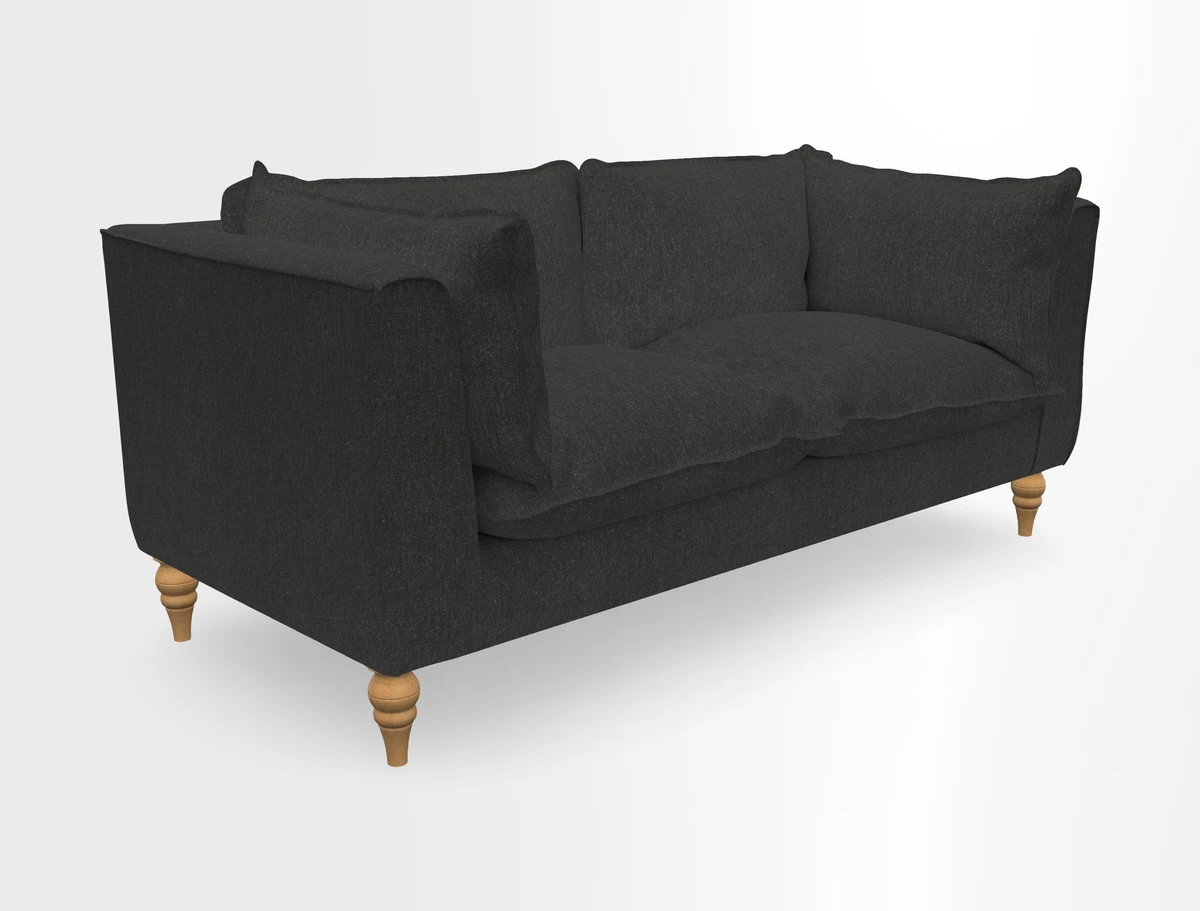 Aysgarth 3 Seater Sofa in Furrow Stripe Broad and Furrow Stripe Narrow Sunflower
