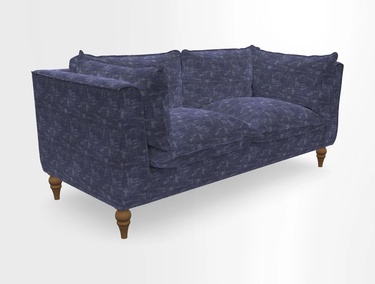 Aysgarth 3 Seater Sofa in Furrow Stripe Broad and Furrow Stripe Narrow Sunflower