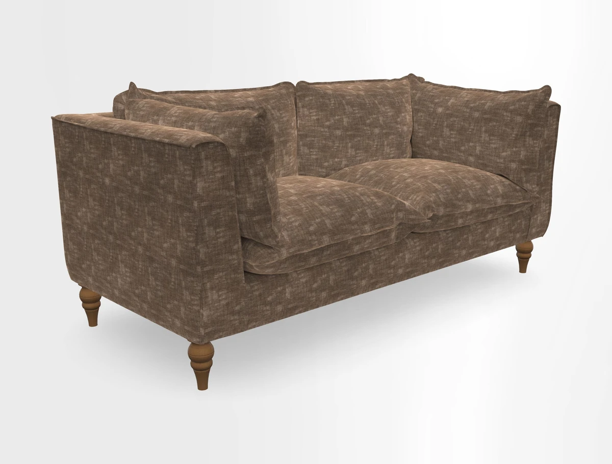 Aysgarth 3 Seater Sofa in Furrow Stripe Broad and Furrow Stripe Narrow Sunflower