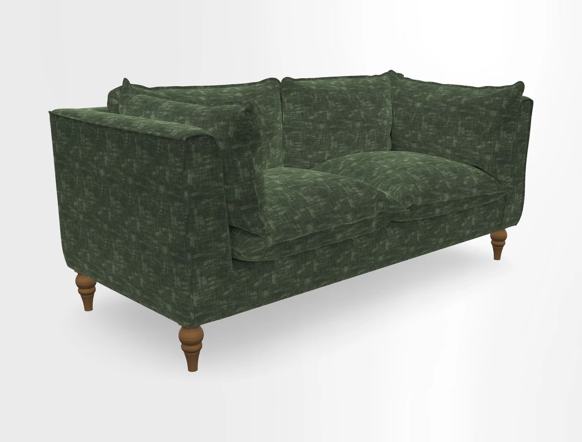 Aysgarth 3 Seater Sofa in Furrow Stripe Broad and Furrow Stripe Narrow Sunflower