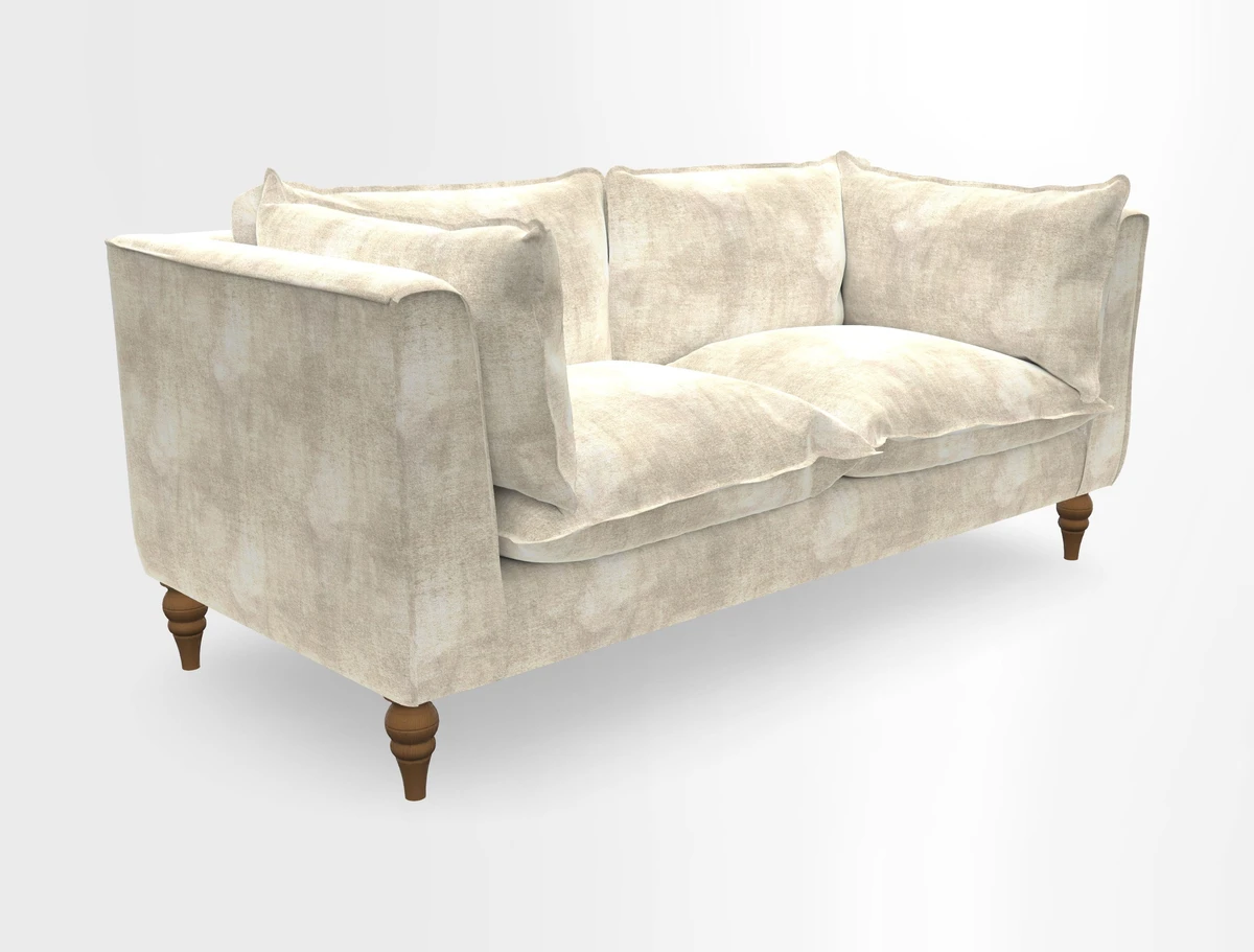 Aysgarth 3 Seater Sofa in Furrow Stripe Broad and Furrow Stripe Narrow Sunflower