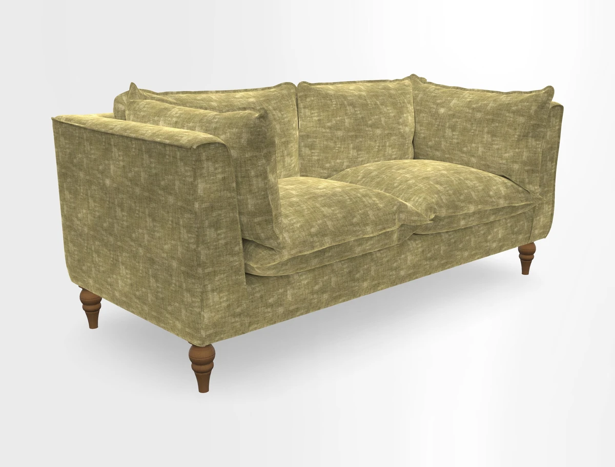 Aysgarth 3 Seater Sofa in Furrow Stripe Broad and Furrow Stripe Narrow Sunflower