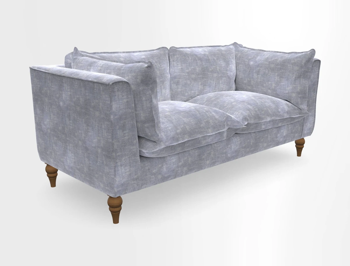 Aysgarth 3 Seater Sofa in Furrow Stripe Broad and Furrow Stripe Narrow Sunflower