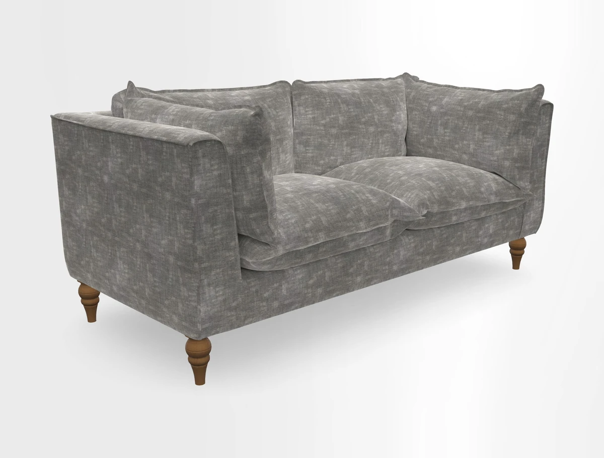 Aysgarth 3 Seater Sofa in Furrow Stripe Broad and Furrow Stripe Narrow Sunflower