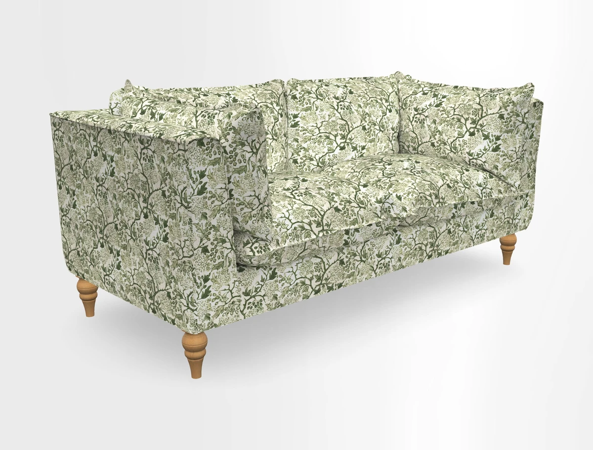 Aysgarth 3 Seater Sofa in Furrow Stripe Broad and Furrow Stripe Narrow Sunflower