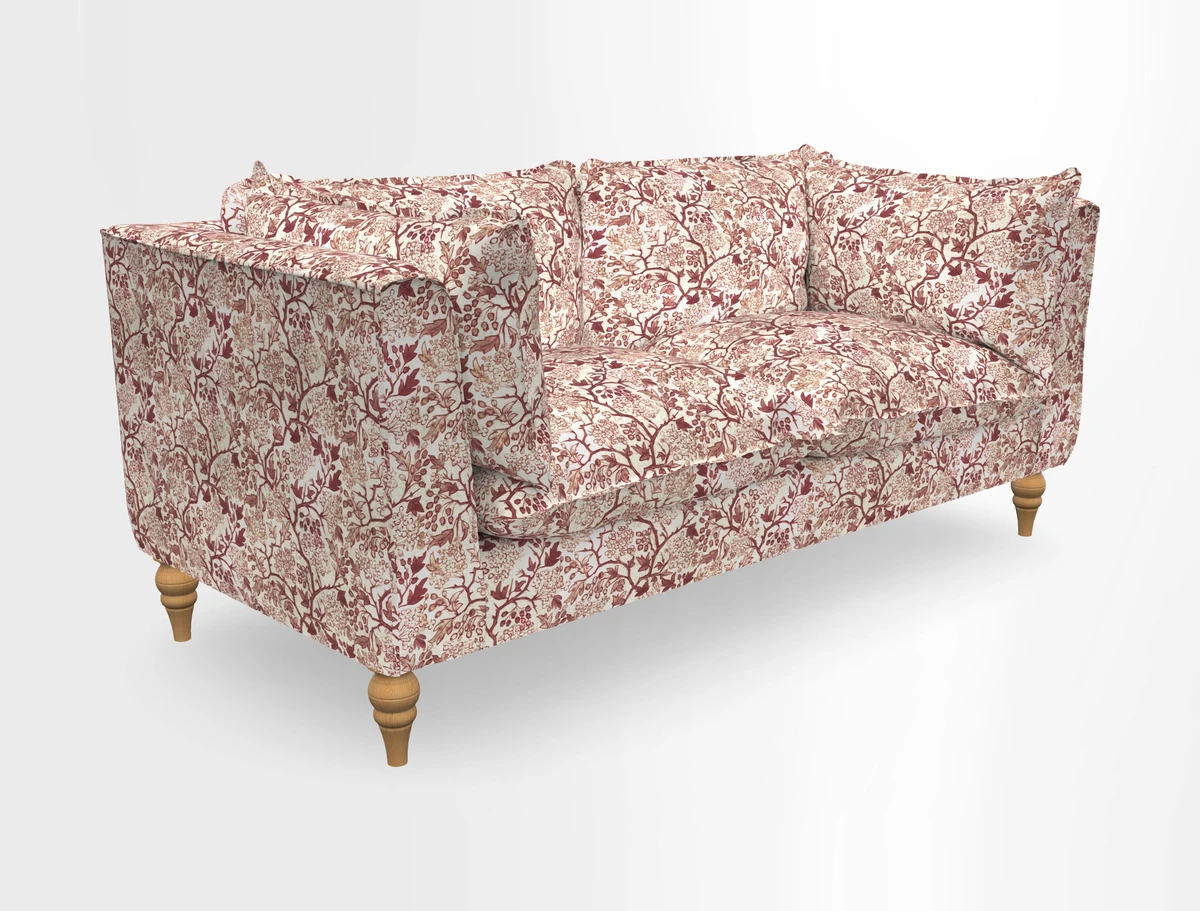 Aysgarth 3 Seater Sofa in Furrow Stripe Broad and Furrow Stripe Narrow Sunflower