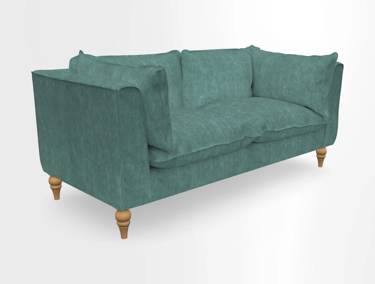 Aysgarth 3 Seater Sofa in Furrow Stripe Broad and Furrow Stripe Narrow Sunflower