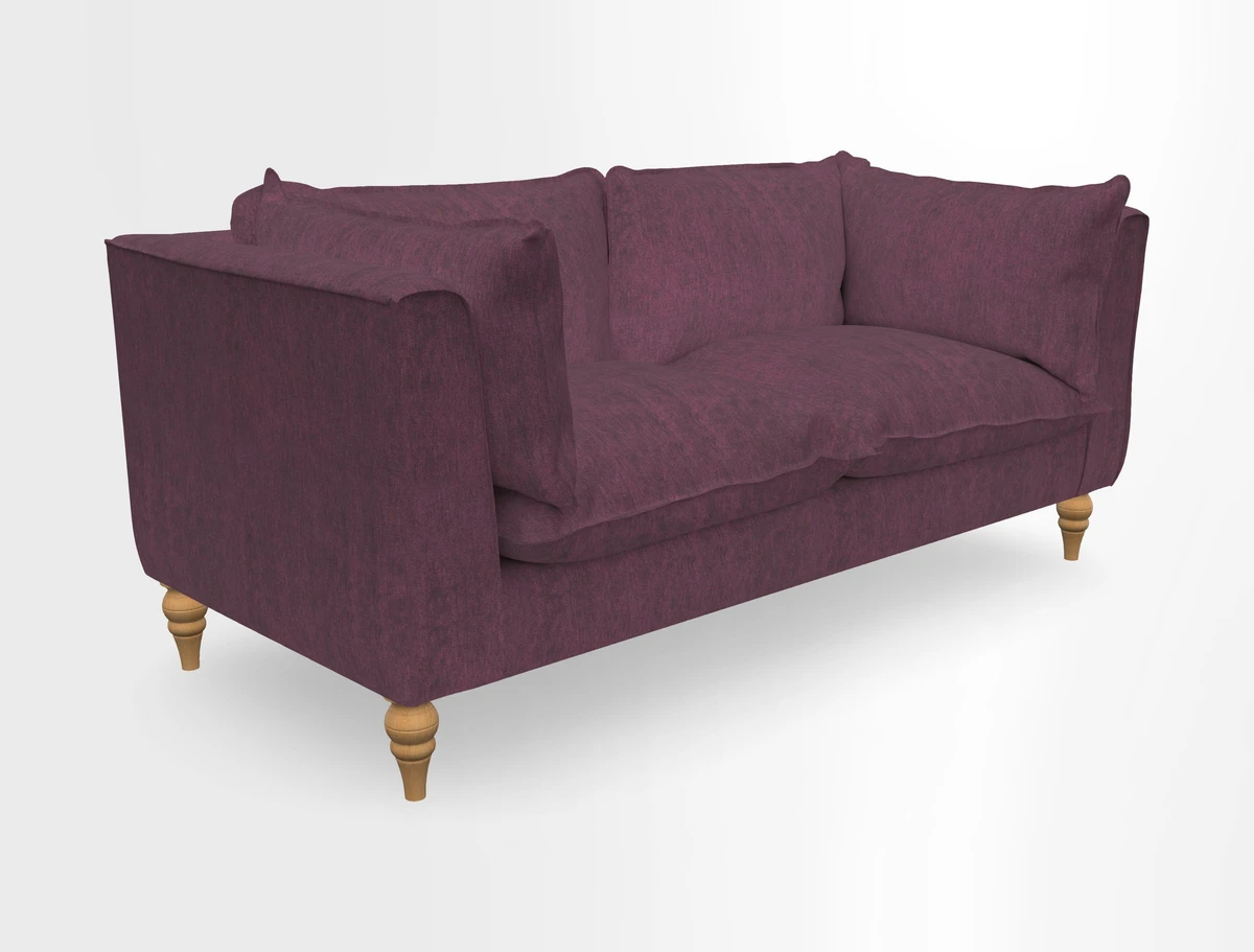 Aysgarth 3 Seater Sofa in Furrow Stripe Broad and Furrow Stripe Narrow Sunflower
