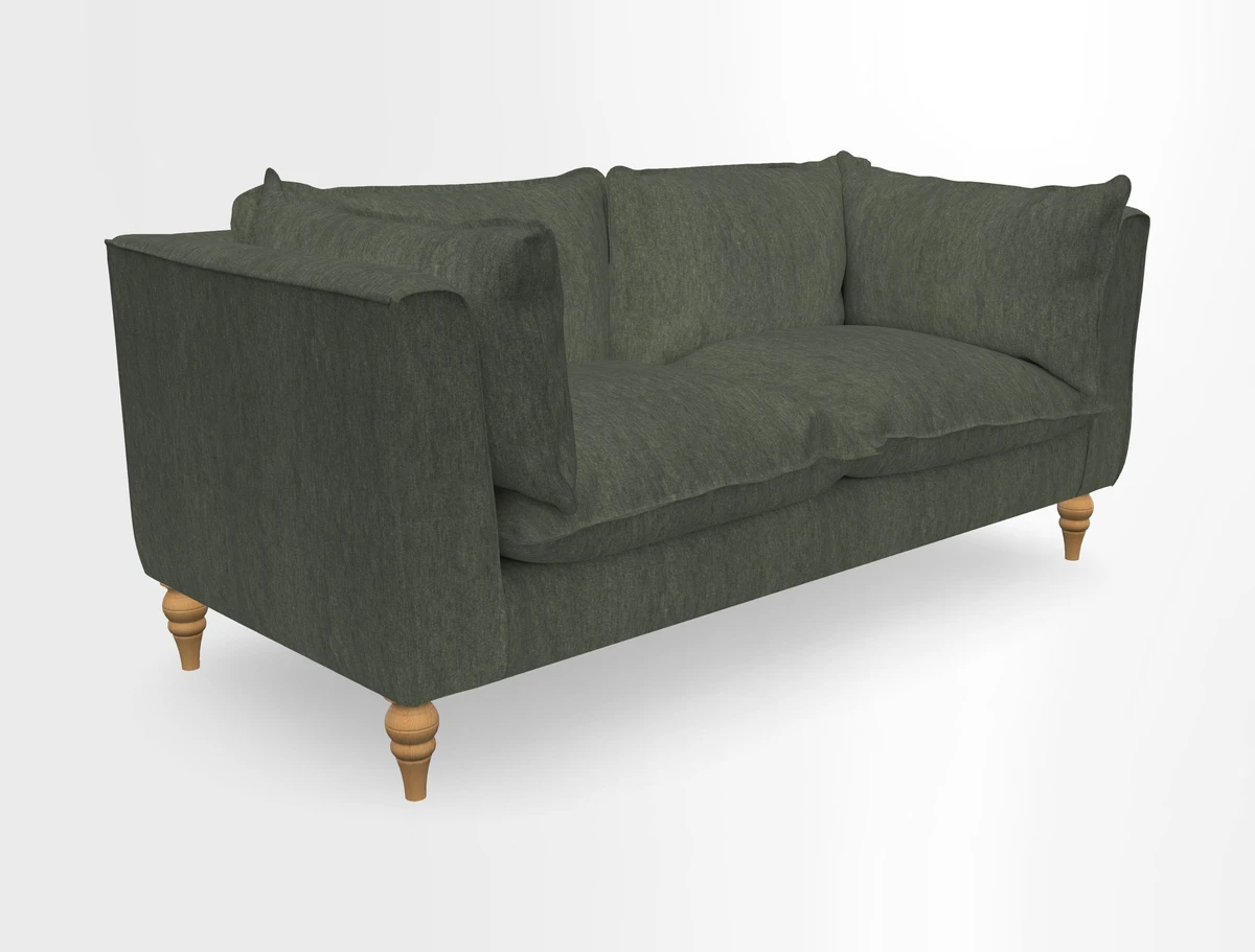 Aysgarth 3 Seater Sofa in Furrow Stripe Broad and Furrow Stripe Narrow Sunflower