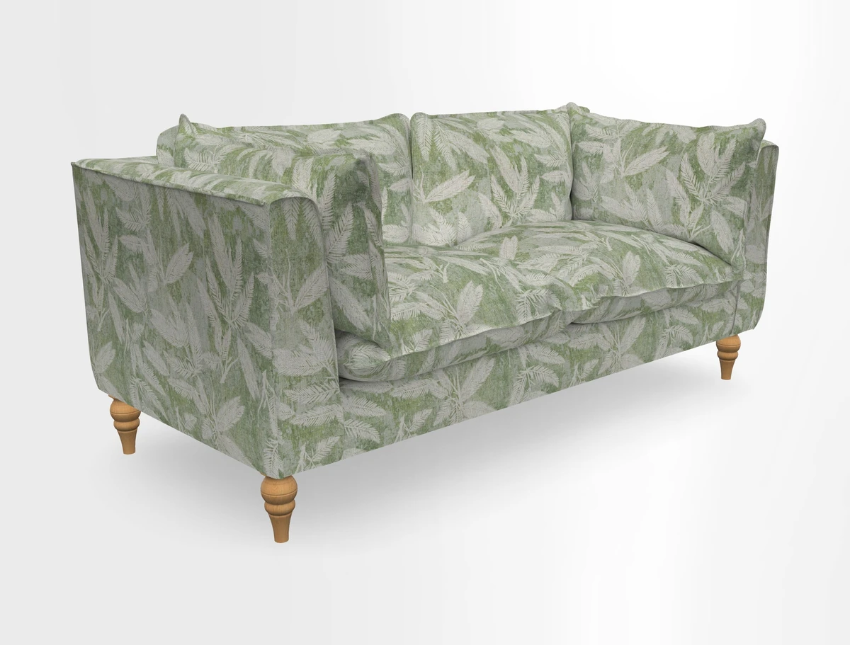 Aysgarth 3 Seater Sofa in Furrow Stripe Broad and Furrow Stripe Narrow Sunflower
