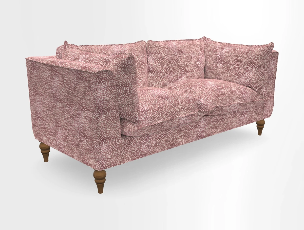Aysgarth 3 Seater Sofa in Furrow Stripe Broad and Furrow Stripe Narrow Sunflower