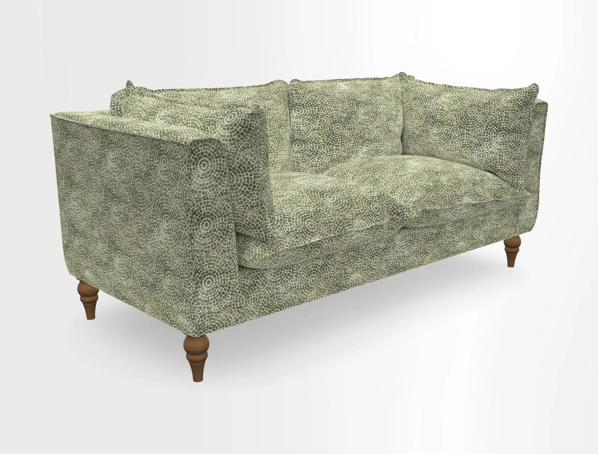Aysgarth 3 Seater Sofa in Furrow Stripe Broad and Furrow Stripe Narrow Sunflower
