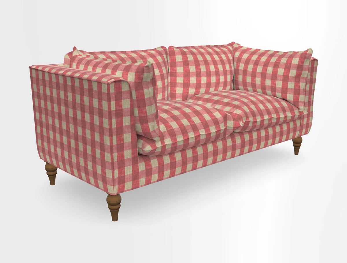 Aysgarth 3 Seater Sofa in Furrow Stripe Broad and Furrow Stripe Narrow Sunflower