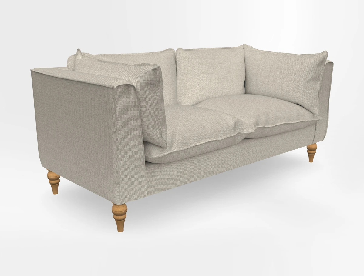 Aysgarth 3 Seater Sofa in Furrow Stripe Broad and Furrow Stripe Narrow Sunflower