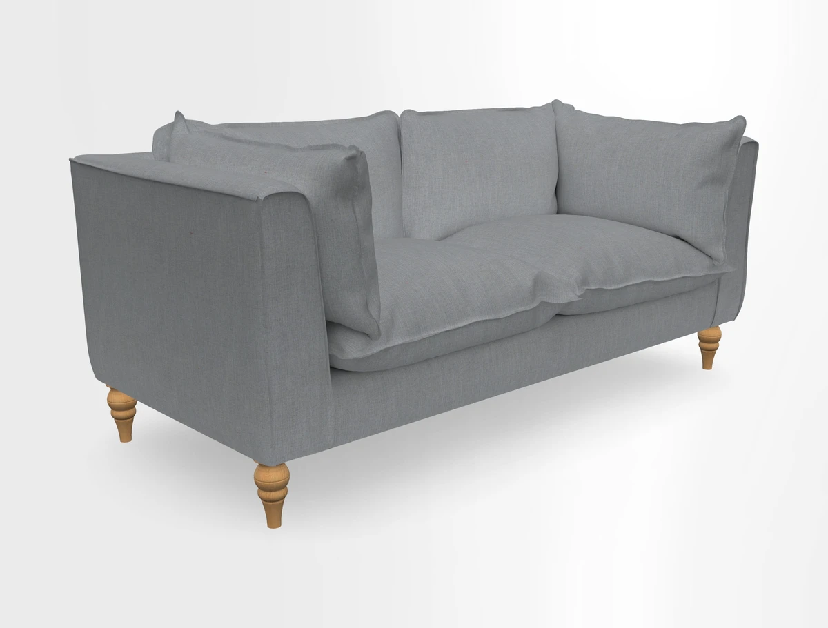 Aysgarth 3 Seater Sofa in Furrow Stripe Broad and Furrow Stripe Narrow Sunflower