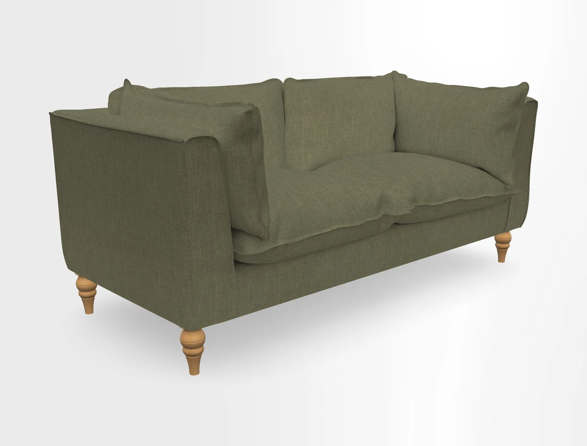 Aysgarth 3 Seater Sofa in Furrow Stripe Broad and Furrow Stripe Narrow Sunflower