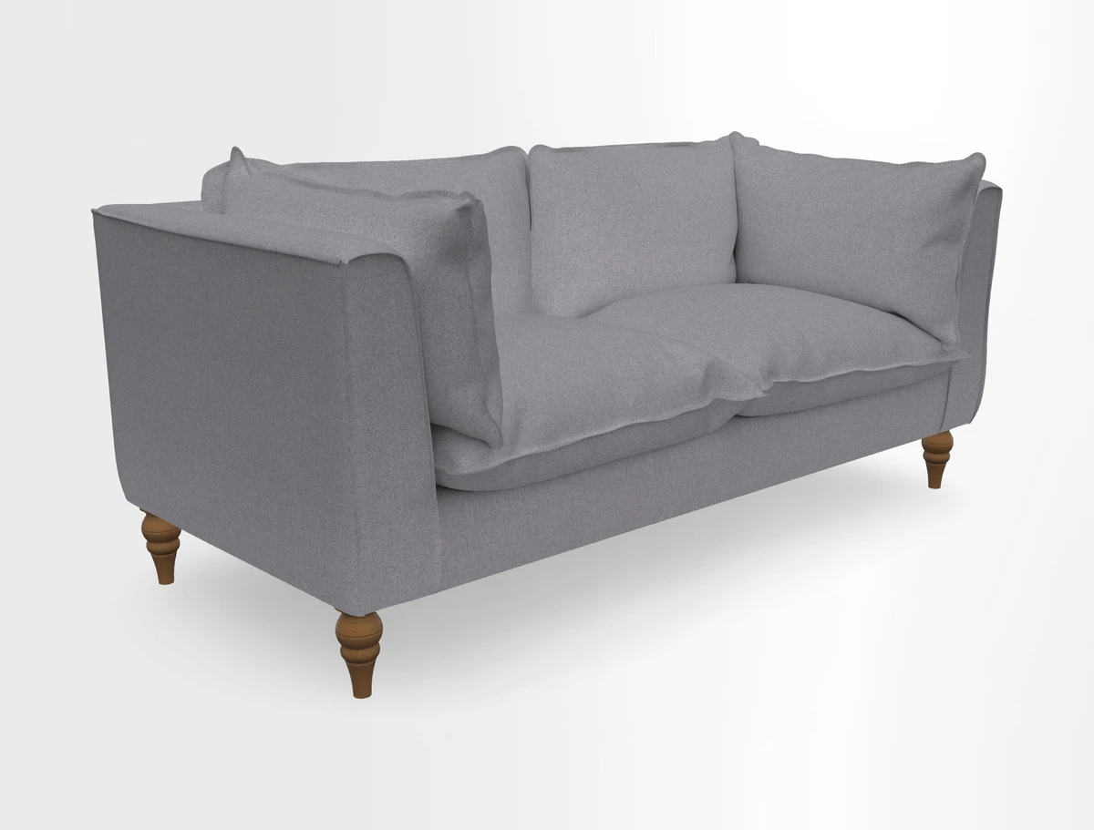 Aysgarth 3 Seater Sofa in Furrow Stripe Broad and Furrow Stripe Narrow Sunflower