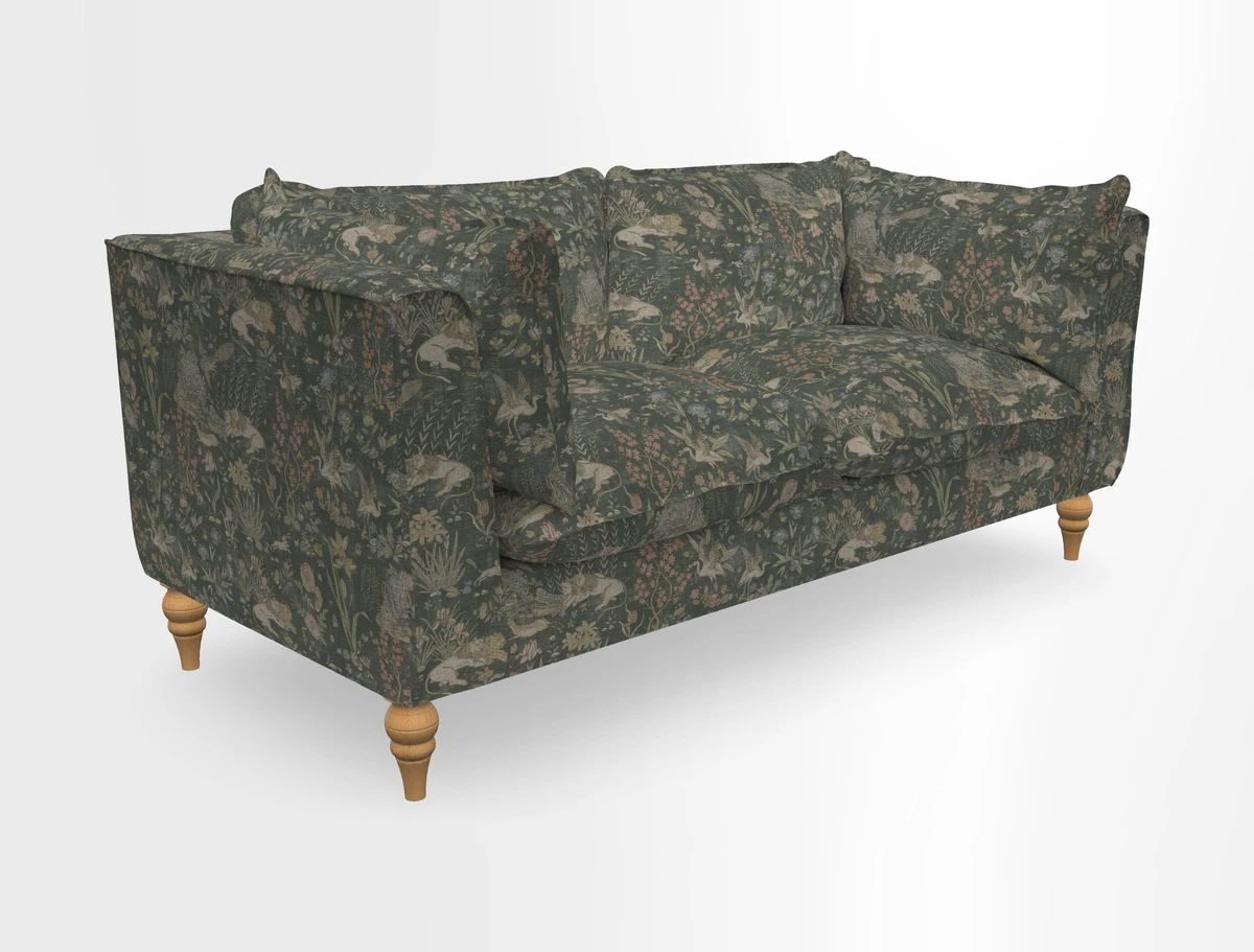 Aysgarth 3 Seater Sofa in Furrow Stripe Broad and Furrow Stripe Narrow Sunflower
