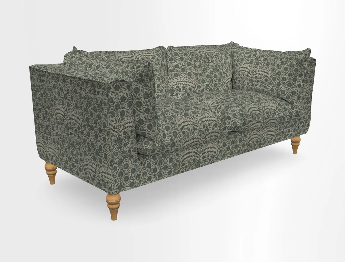 Aysgarth 3 Seater Sofa in Furrow Stripe Broad and Furrow Stripe Narrow Sunflower