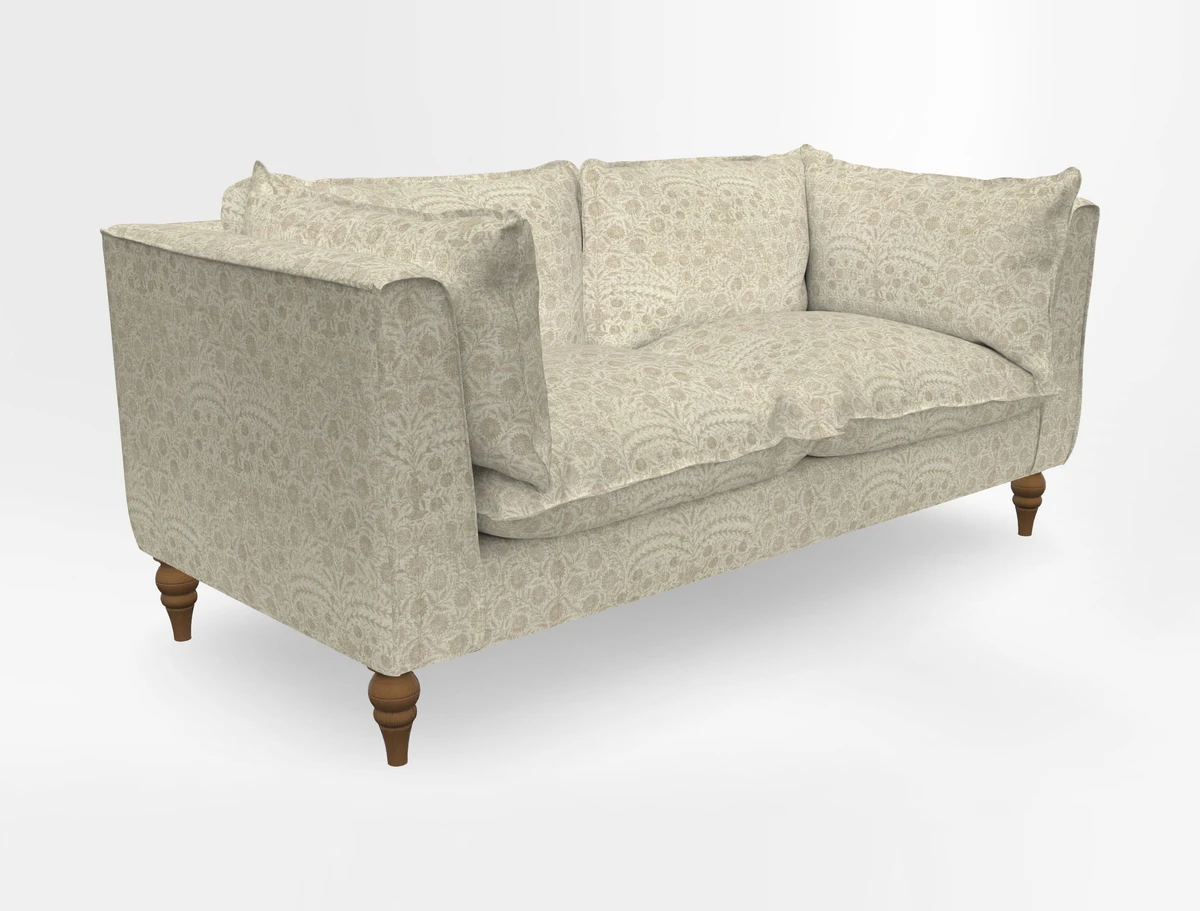 Aysgarth 3 Seater Sofa in Furrow Stripe Broad and Furrow Stripe Narrow Sunflower