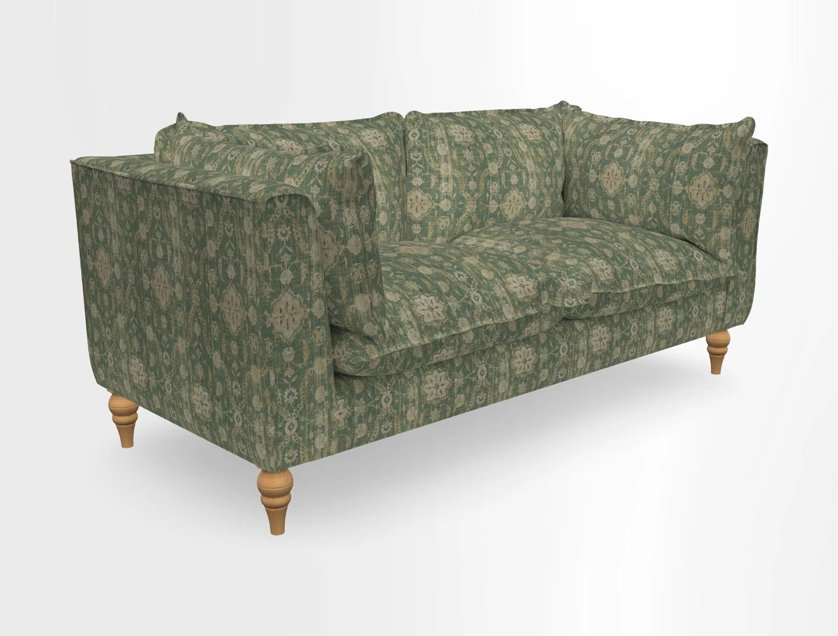 Aysgarth 3 Seater Sofa in Furrow Stripe Broad and Furrow Stripe Narrow Sunflower